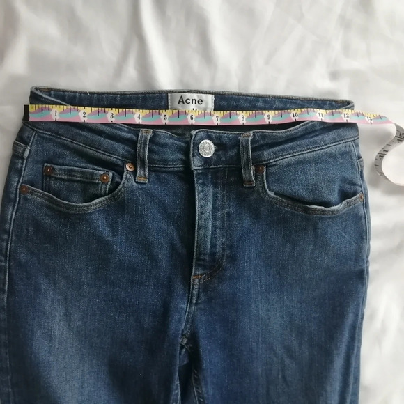 Acne Studios Skin 5 Skinny Jeans Dark Vintage Wash Blue Ankle Length 26 (2) - Picture 14 of 16